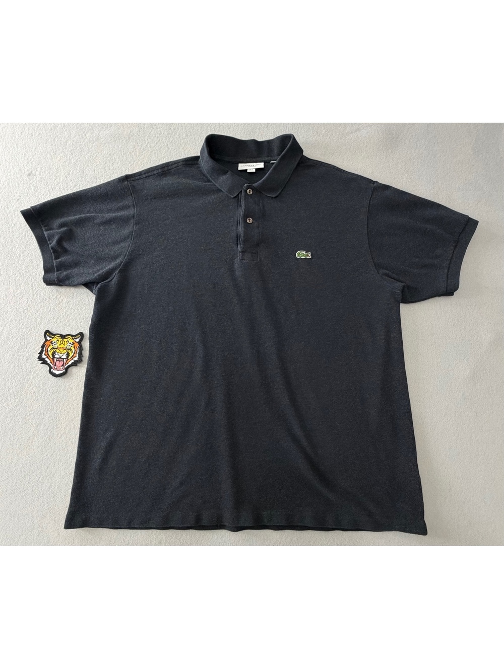 291/850 Lacoste Classic Fit Polo Men's XXL Charcoal Gray Crocodile Logo